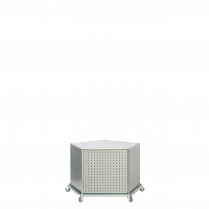 Vrktjsskab/ 5-kantet sjle med hjul (600 mm.)