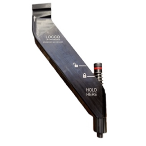 Complete arm incl. Clamping bolt M16 with safety pin and springs. Right arm